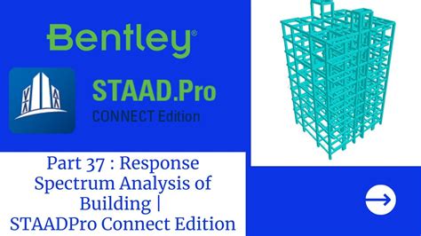 Part 37 : Response Spectrum Analysis of Building in STAADPro.